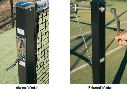 Tennis Court External Winder Posts