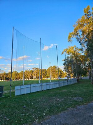 Behind Goal Netting